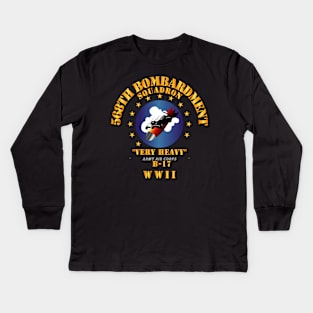 568th Bomb Squadron - WWII Kids Long Sleeve T-Shirt